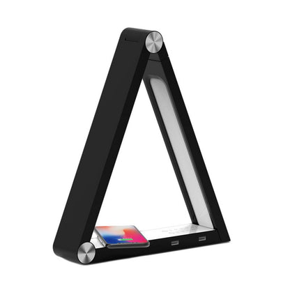 LED Triangle Desk Lamp with Wireless Charging