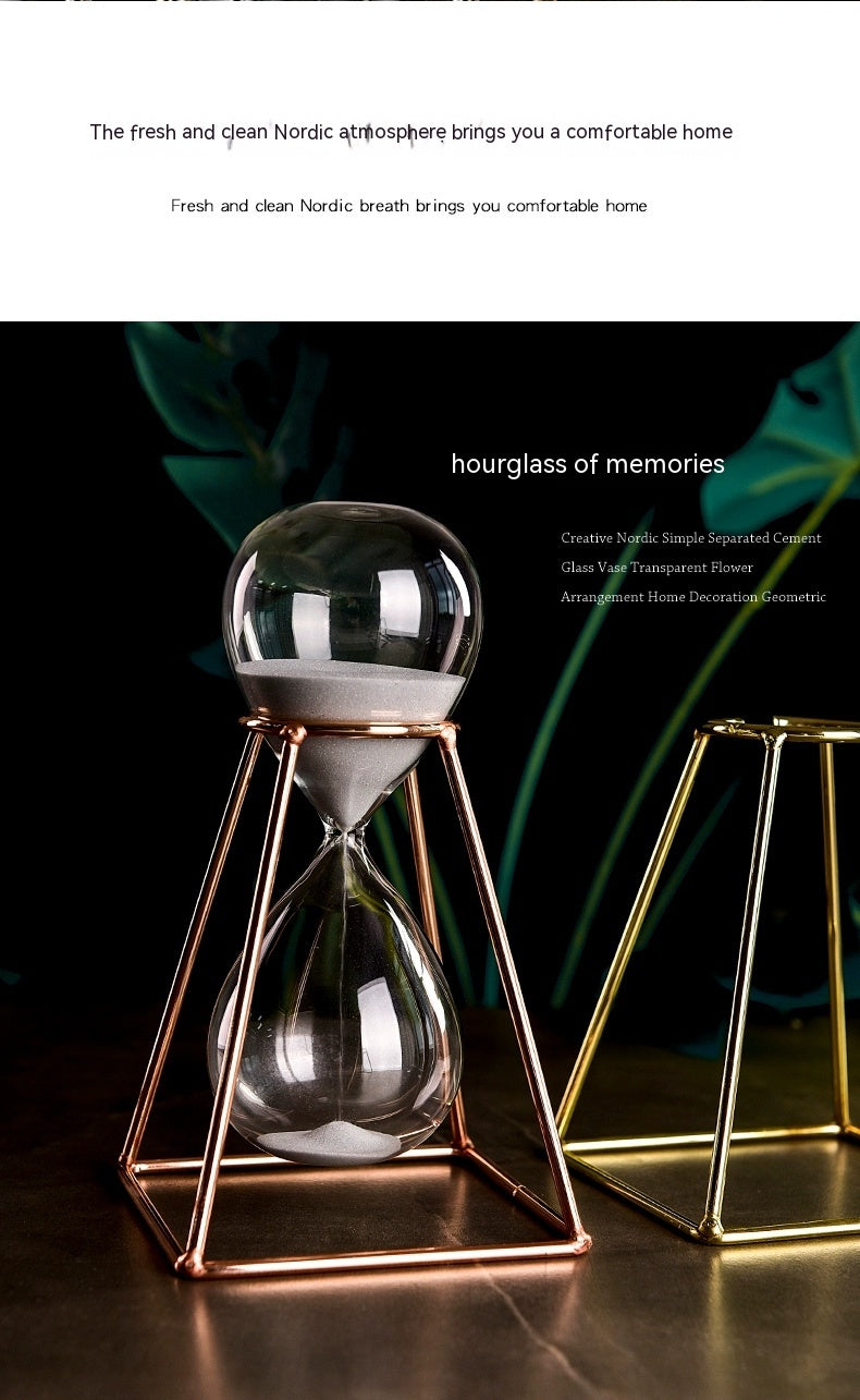 30-Minute Nordic Metal Hourglass Timer