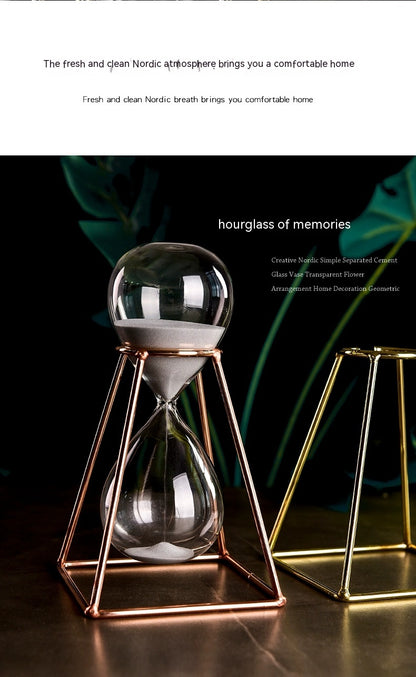 30-Minute Nordic Metal Hourglass Timer