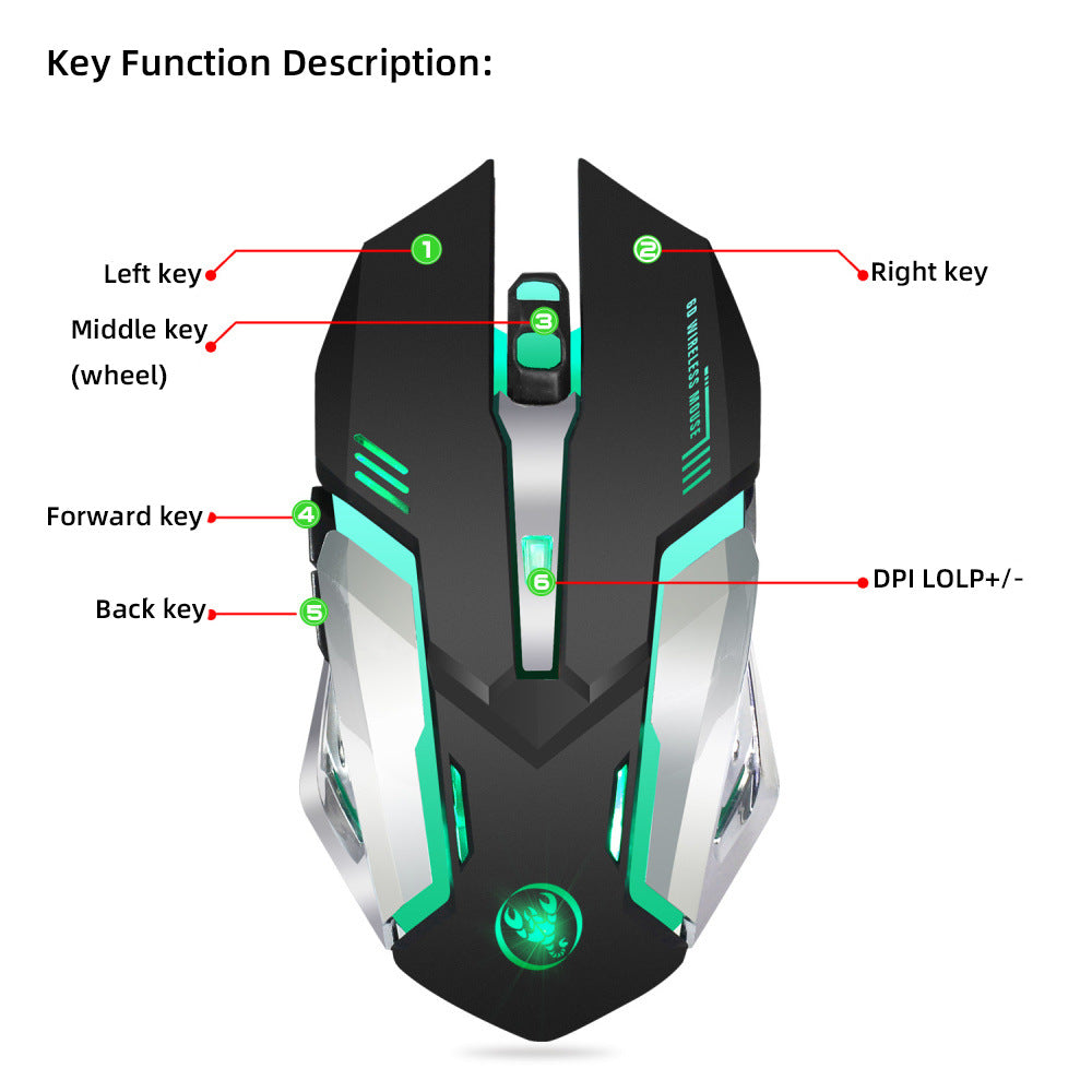 Wireless 2.4G Gaming Mouse – 2400 DPI