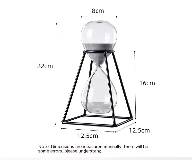 30-Minute Nordic Metal Hourglass Timer