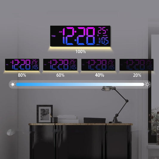 Large LED Digital Wall Clock