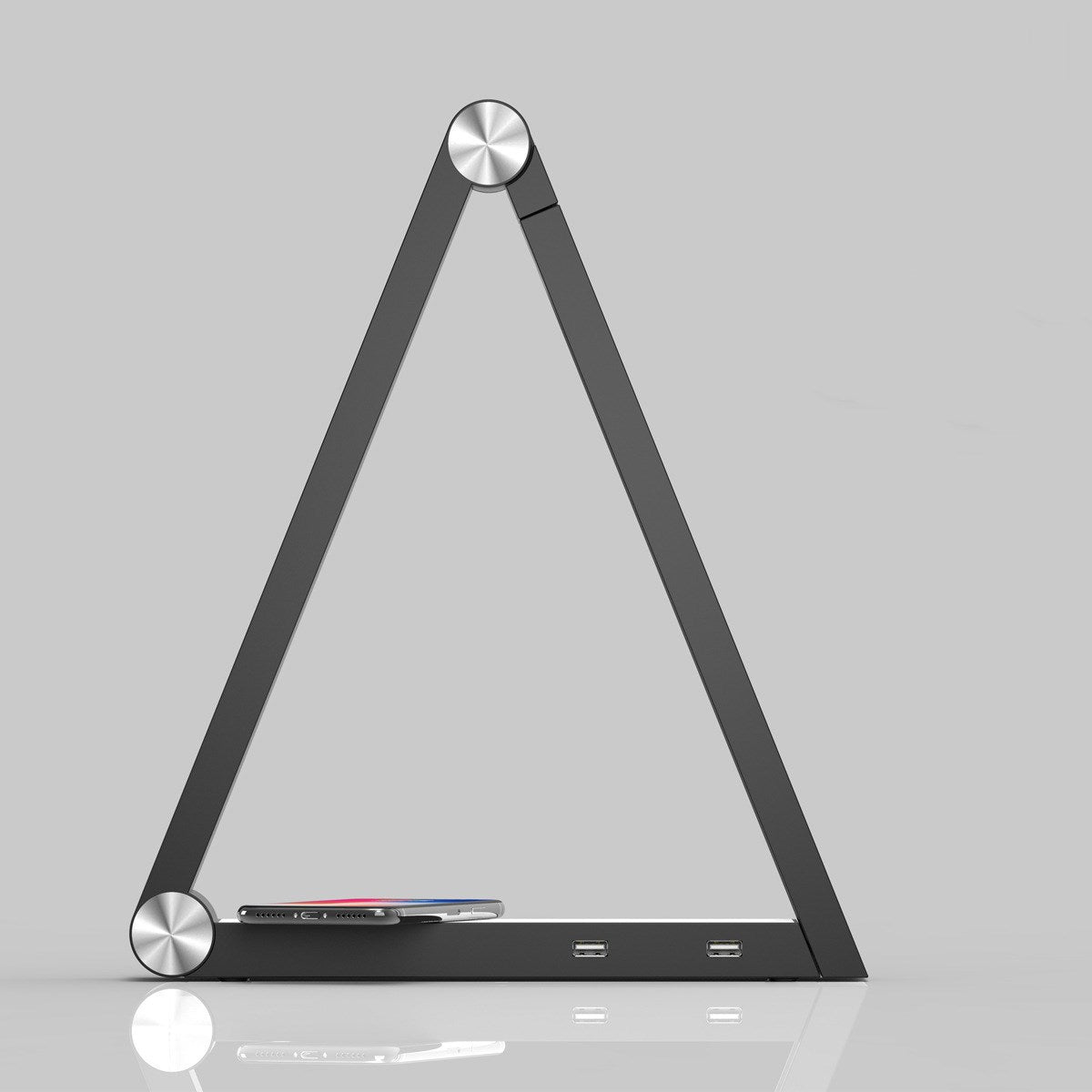 LED Triangle Desk Lamp with Wireless Charging