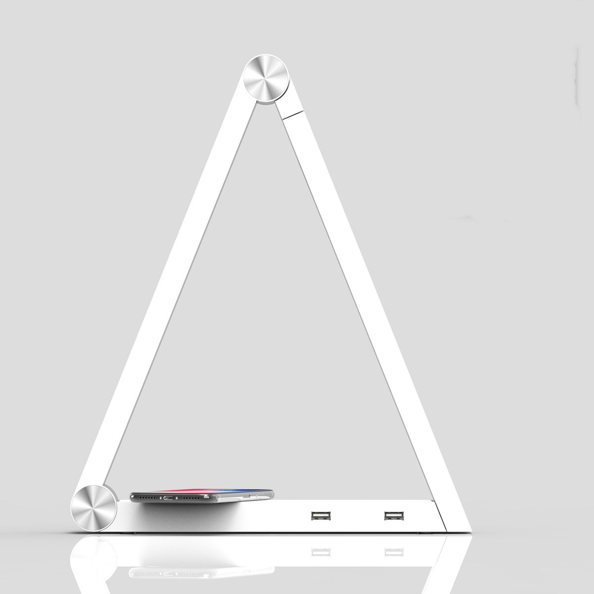 LED Triangle Desk Lamp with Wireless Charging